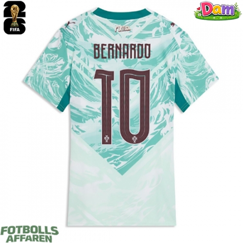 Portugal Bernardo Silva #10 Bortatröja Kvinnor VM 2026 Kortärmad
